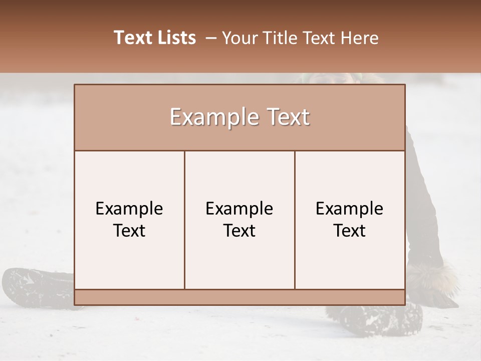 Painful Fur Winter PowerPoint Template