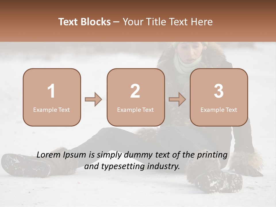 Painful Fur Winter PowerPoint Template