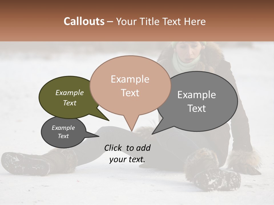 Painful Fur Winter PowerPoint Template