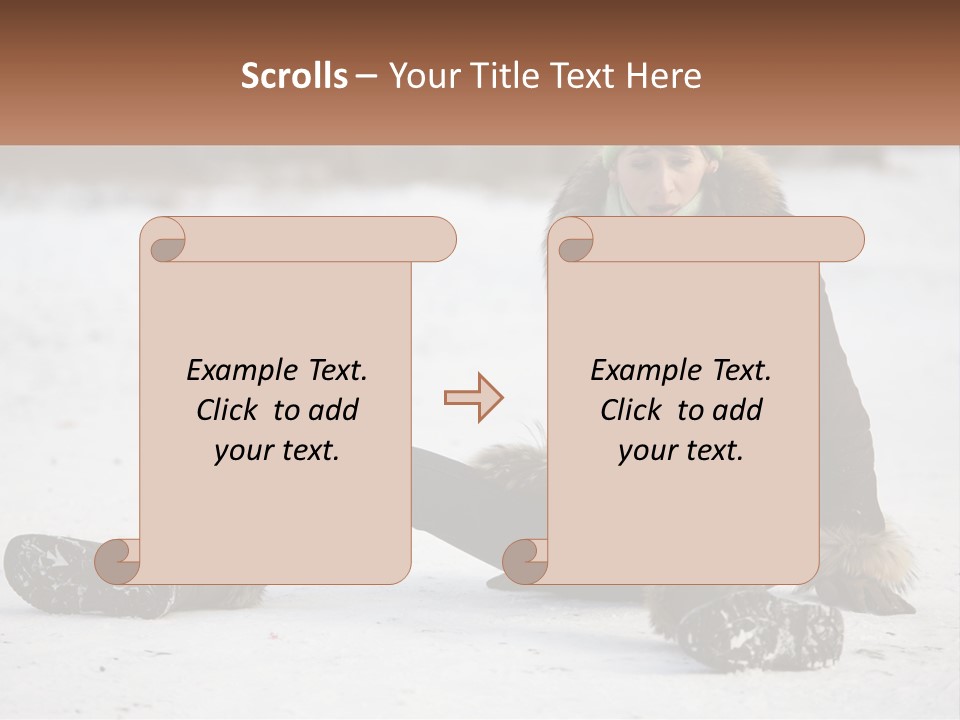 Painful Fur Winter PowerPoint Template