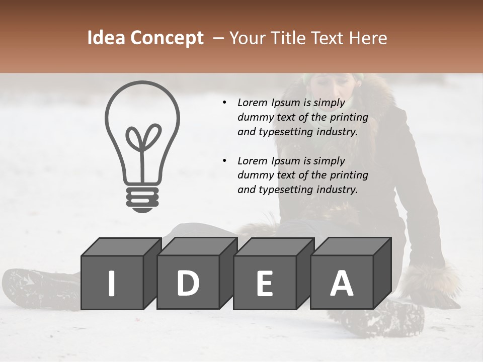 Painful Fur Winter PowerPoint Template