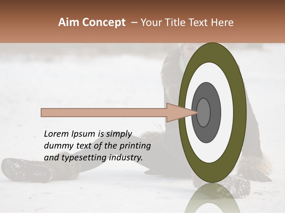 Painful Fur Winter PowerPoint Template