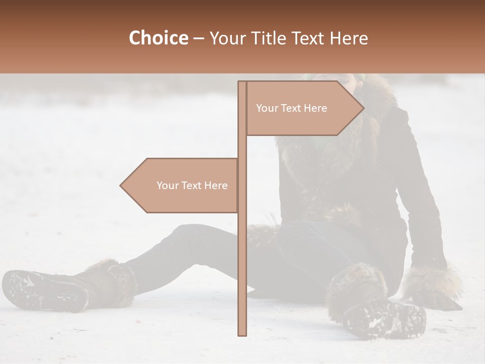 Painful Fur Winter PowerPoint Template