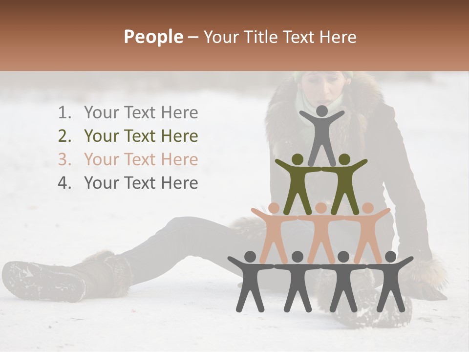 Painful Fur Winter PowerPoint Template