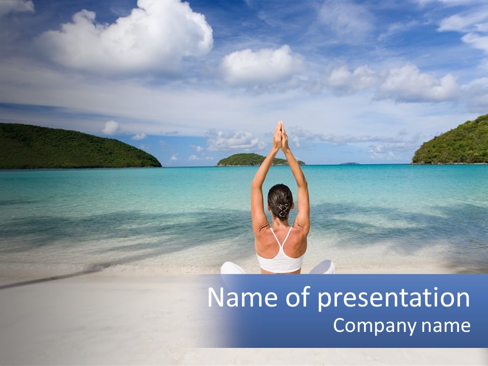 Caribbean Stretching Sky PowerPoint Template
