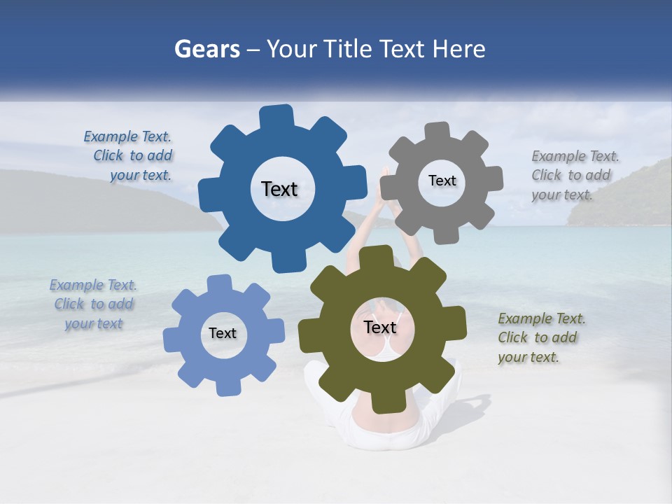 Caribbean Stretching Sky PowerPoint Template