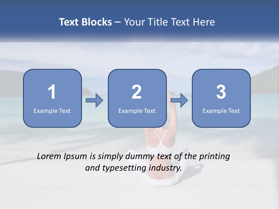 Caribbean Stretching Sky PowerPoint Template