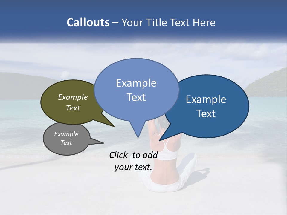 Caribbean Stretching Sky PowerPoint Template