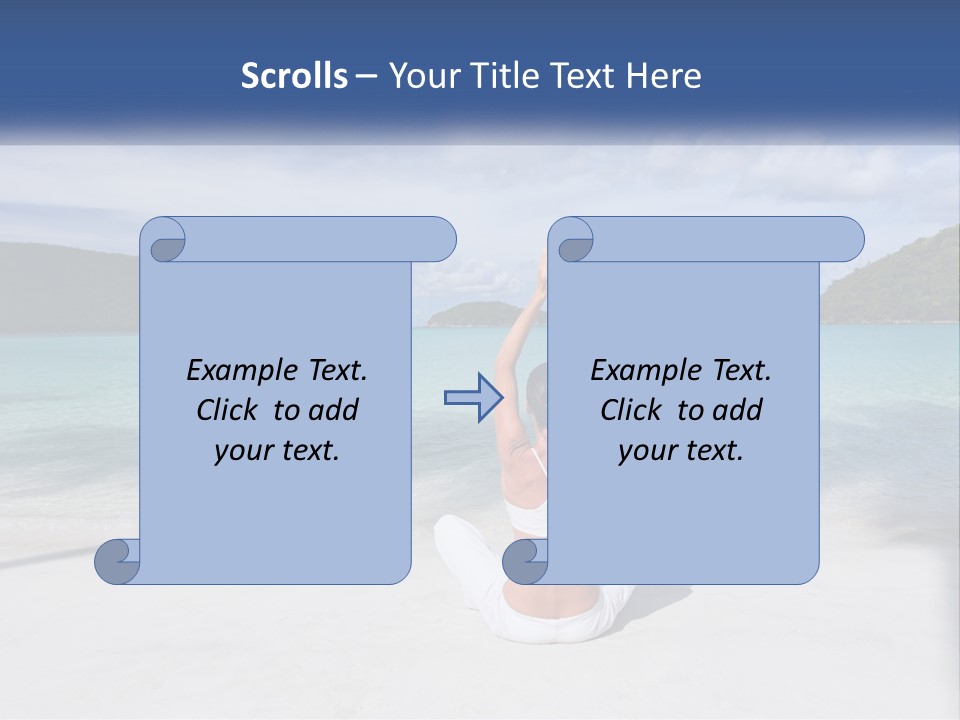 Caribbean Stretching Sky PowerPoint Template