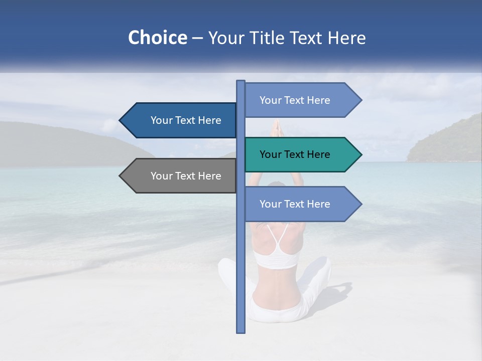 Caribbean Stretching Sky PowerPoint Template