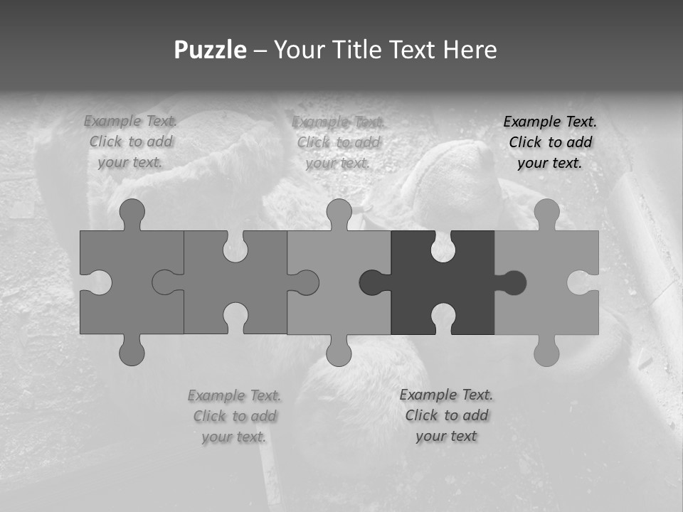 Urban Messy Bear PowerPoint Template