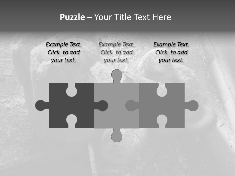 Urban Messy Bear PowerPoint Template