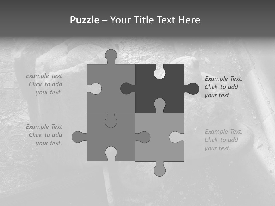 Urban Messy Bear PowerPoint Template