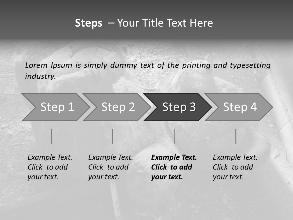 Urban Messy Bear PowerPoint Template