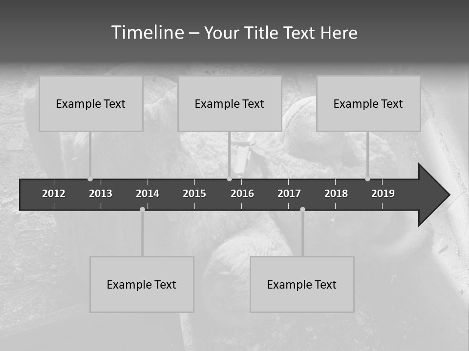 Urban Messy Bear PowerPoint Template
