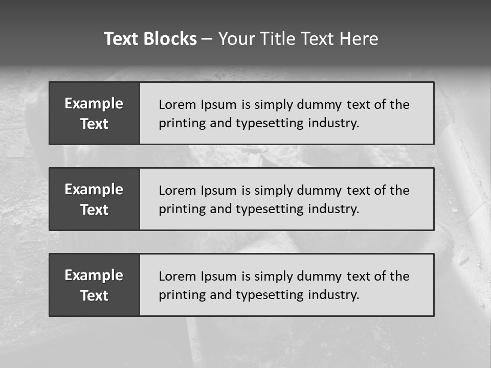 Urban Messy Bear PowerPoint Template