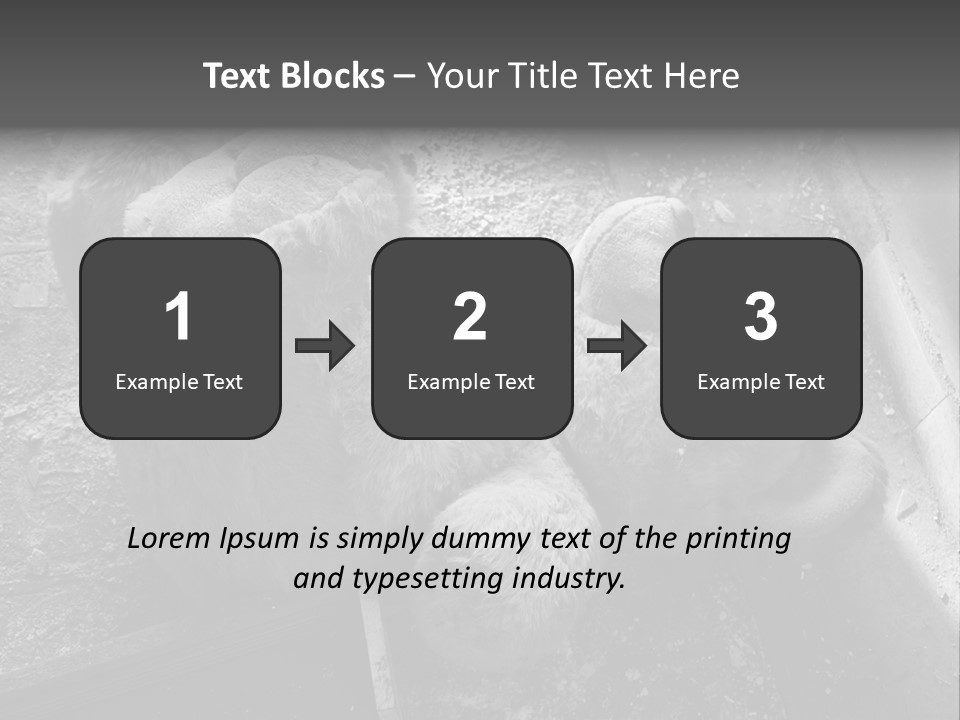 Urban Messy Bear PowerPoint Template