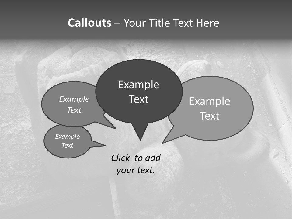 Urban Messy Bear PowerPoint Template