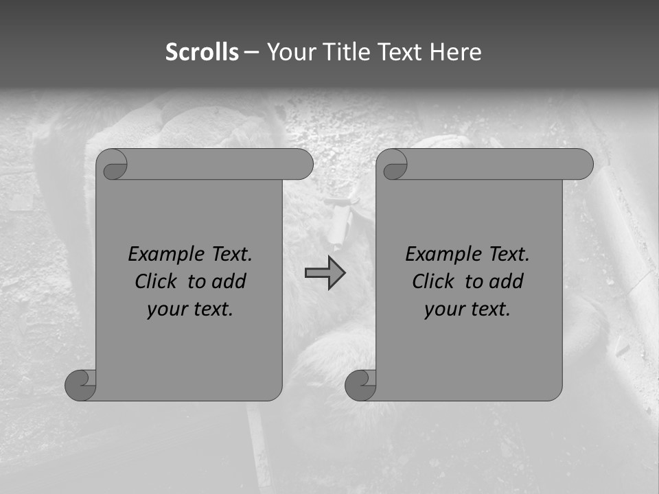 Urban Messy Bear PowerPoint Template