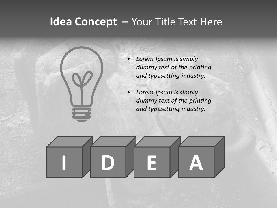 Urban Messy Bear PowerPoint Template