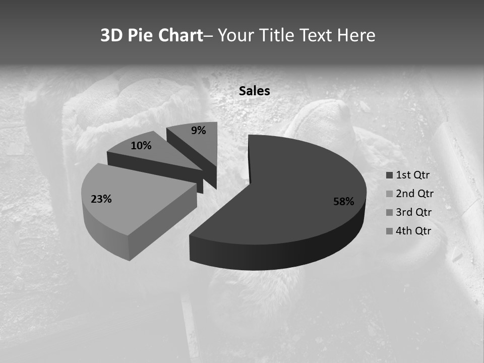 Urban Messy Bear PowerPoint Template