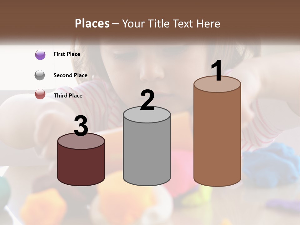 Toy Girl Childhood PowerPoint Template