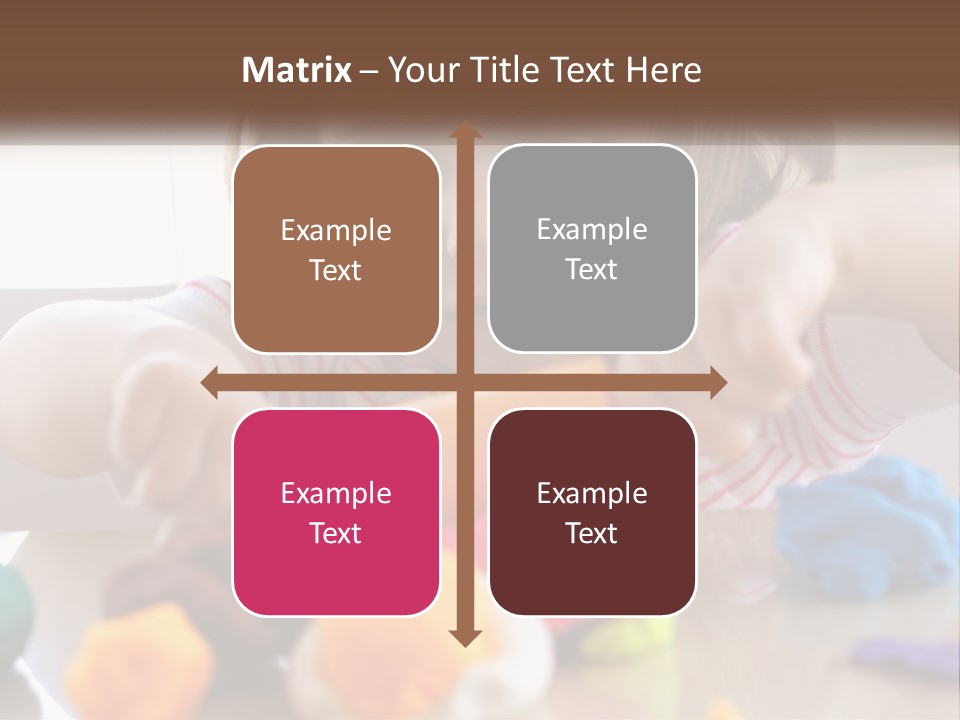 Toy Girl Childhood PowerPoint Template