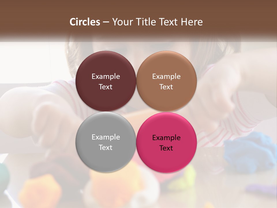 Toy Girl Childhood PowerPoint Template