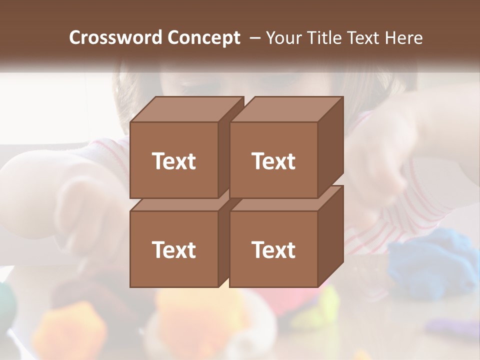 Toy Girl Childhood PowerPoint Template