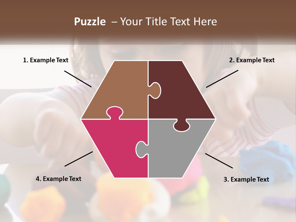 Toy Girl Childhood PowerPoint Template