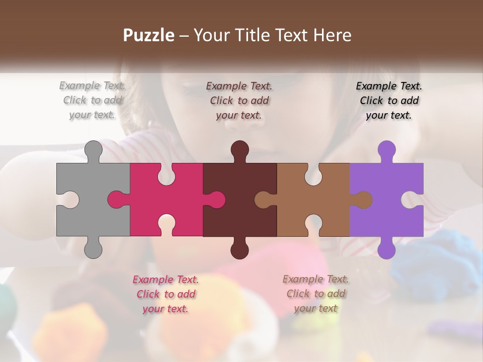 Toy Girl Childhood PowerPoint Template