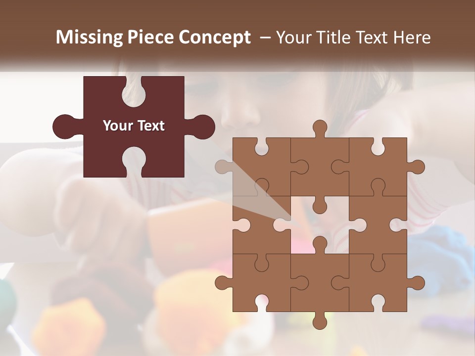 Toy Girl Childhood PowerPoint Template