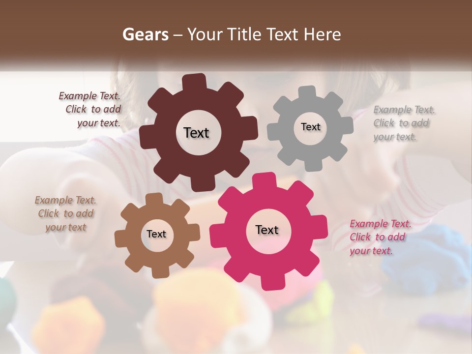Toy Girl Childhood PowerPoint Template