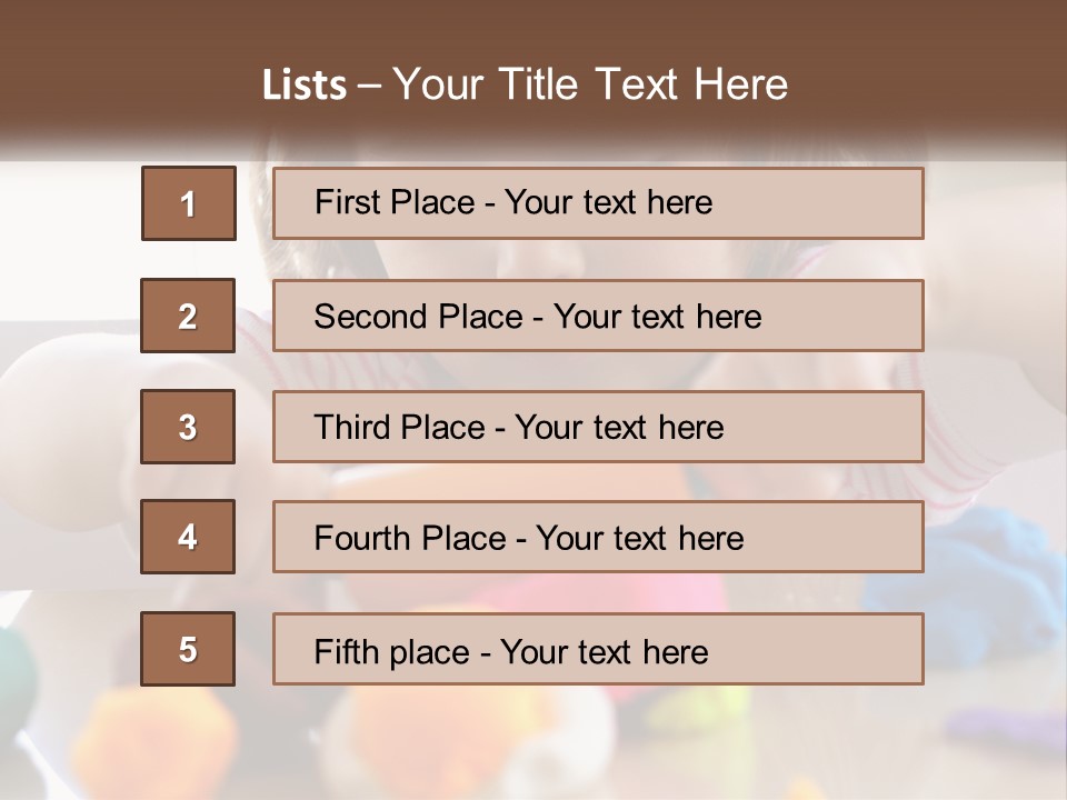 Toy Girl Childhood PowerPoint Template