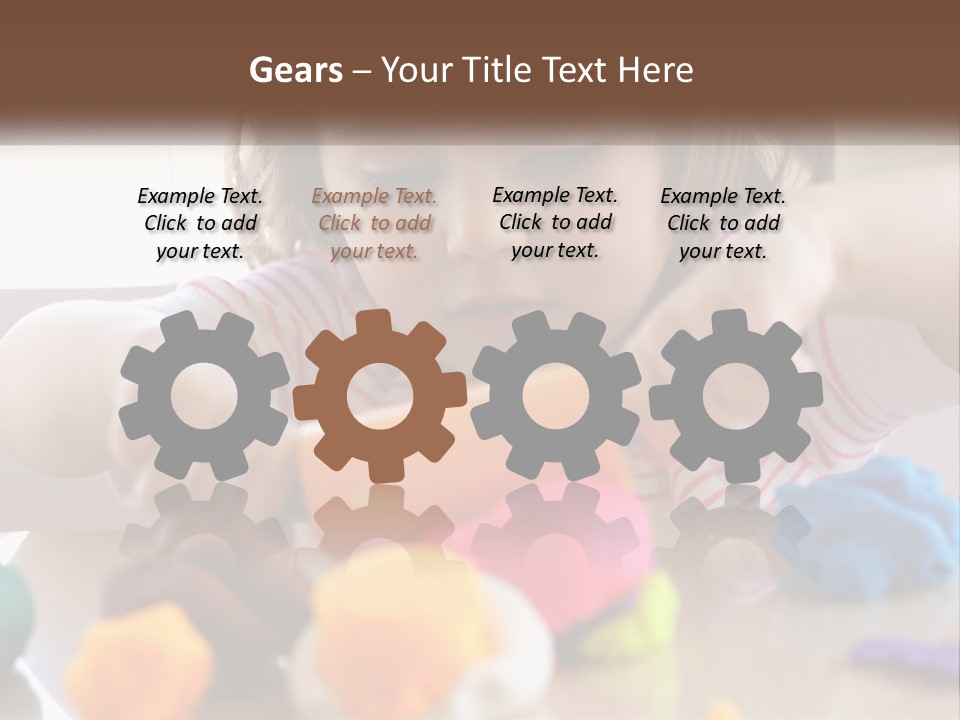 Toy Girl Childhood PowerPoint Template