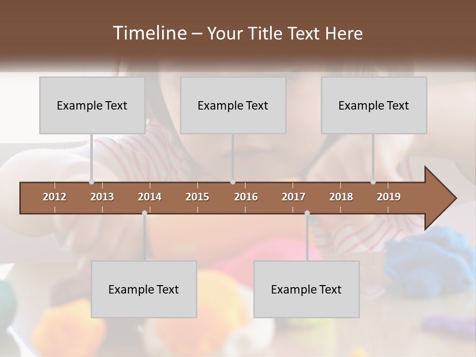Toy Girl Childhood PowerPoint Template