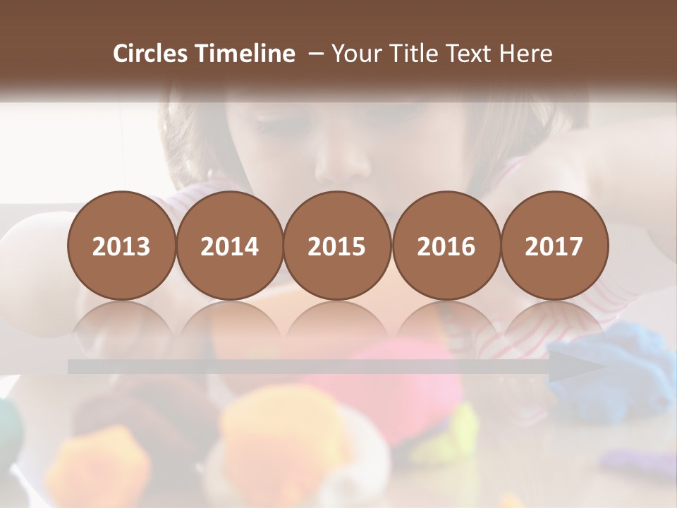 Toy Girl Childhood PowerPoint Template