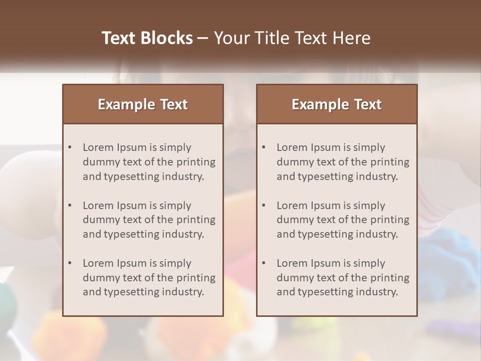 Toy Girl Childhood PowerPoint Template