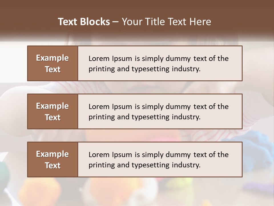 Toy Girl Childhood PowerPoint Template