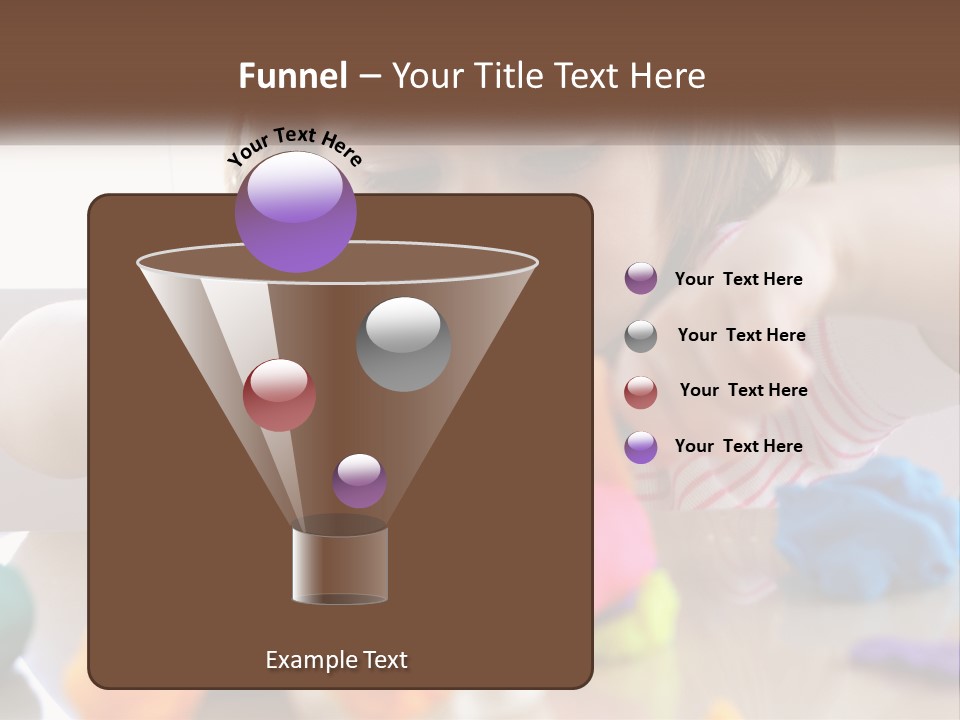 Toy Girl Childhood PowerPoint Template