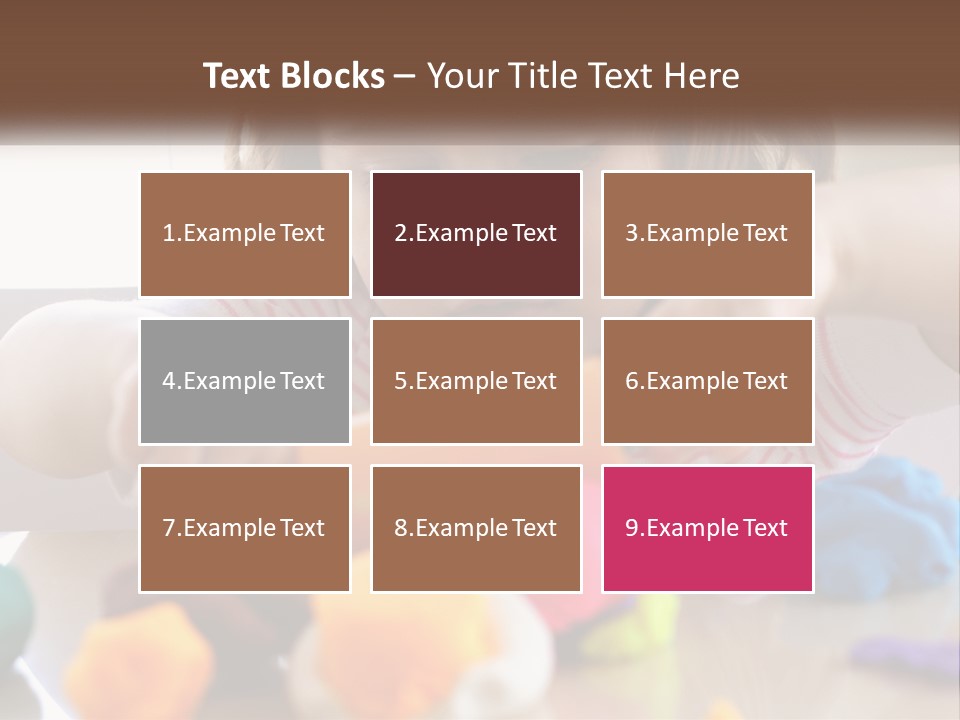 Toy Girl Childhood PowerPoint Template