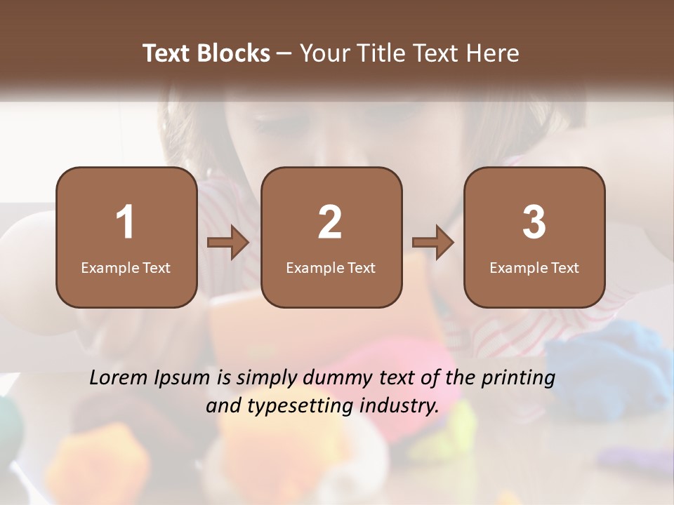 Toy Girl Childhood PowerPoint Template