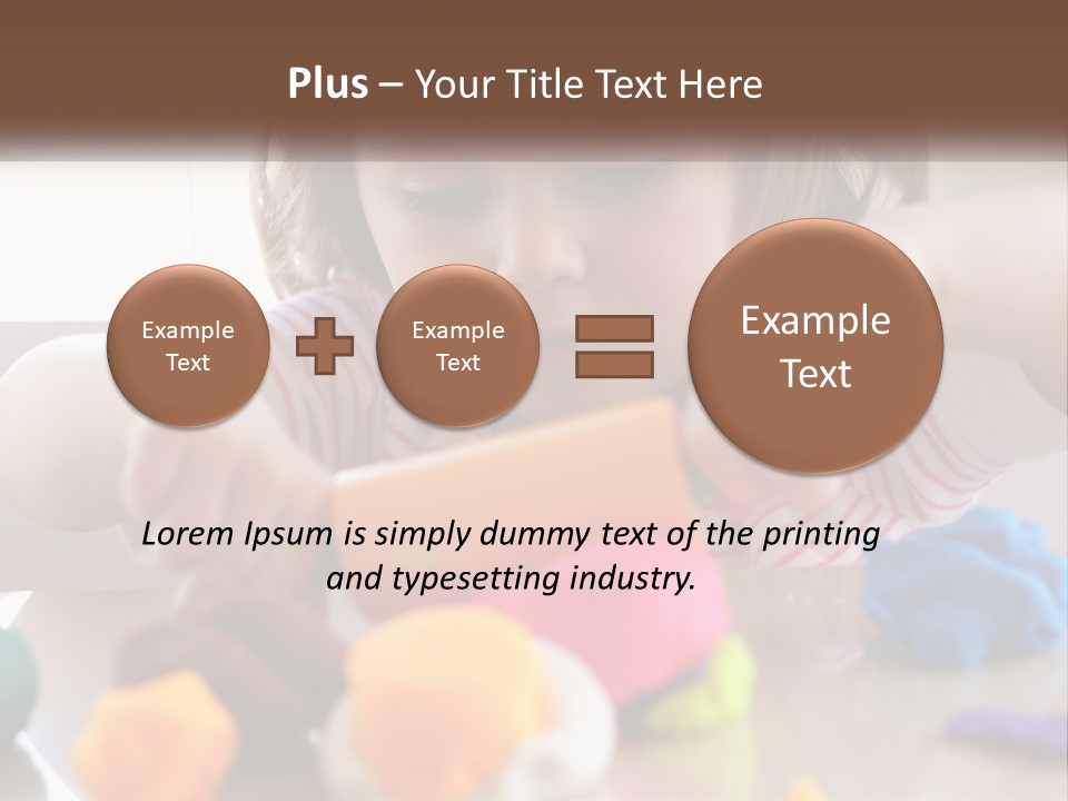 Toy Girl Childhood PowerPoint Template