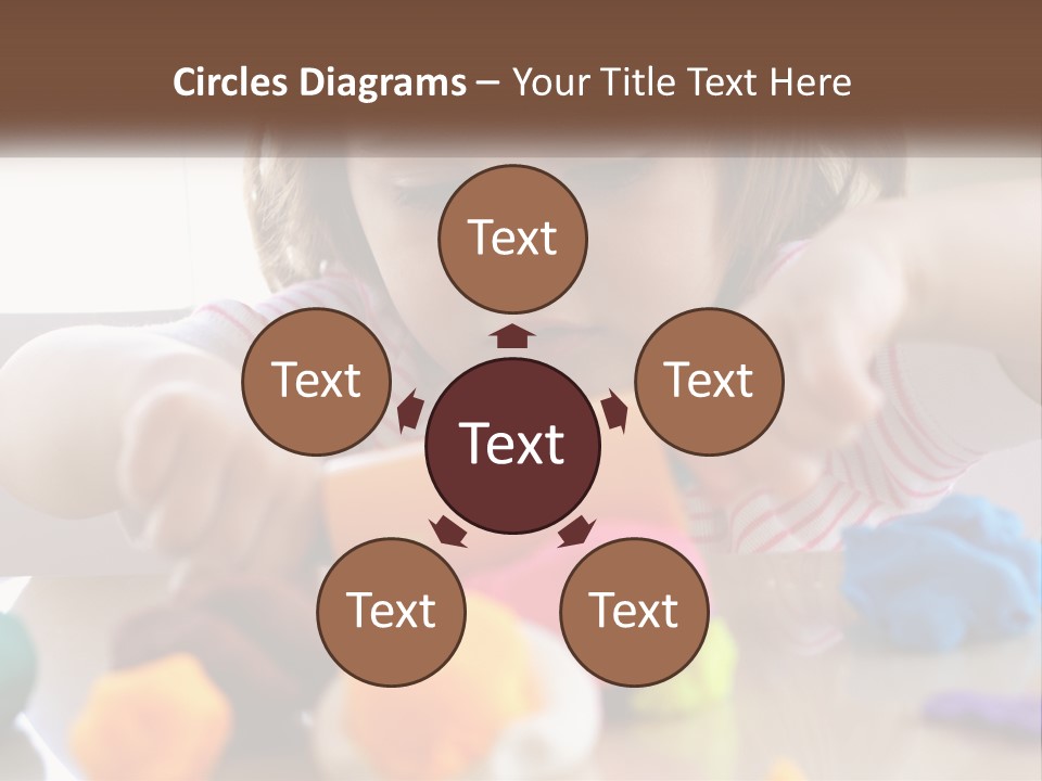 Toy Girl Childhood PowerPoint Template