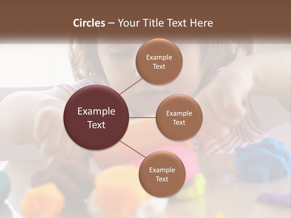 Toy Girl Childhood PowerPoint Template