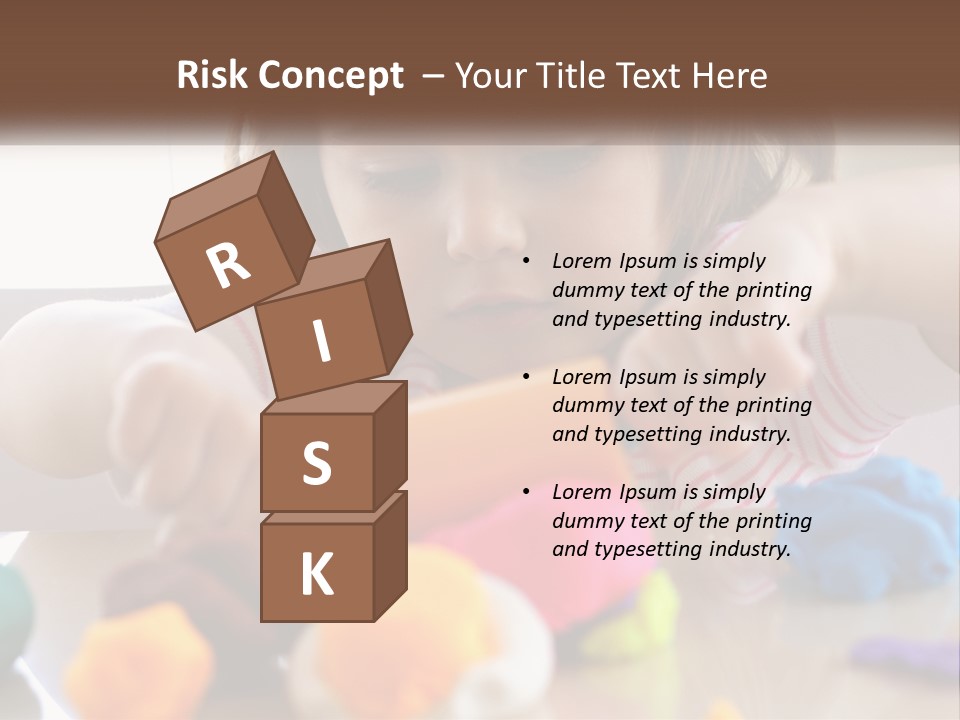 Toy Girl Childhood PowerPoint Template