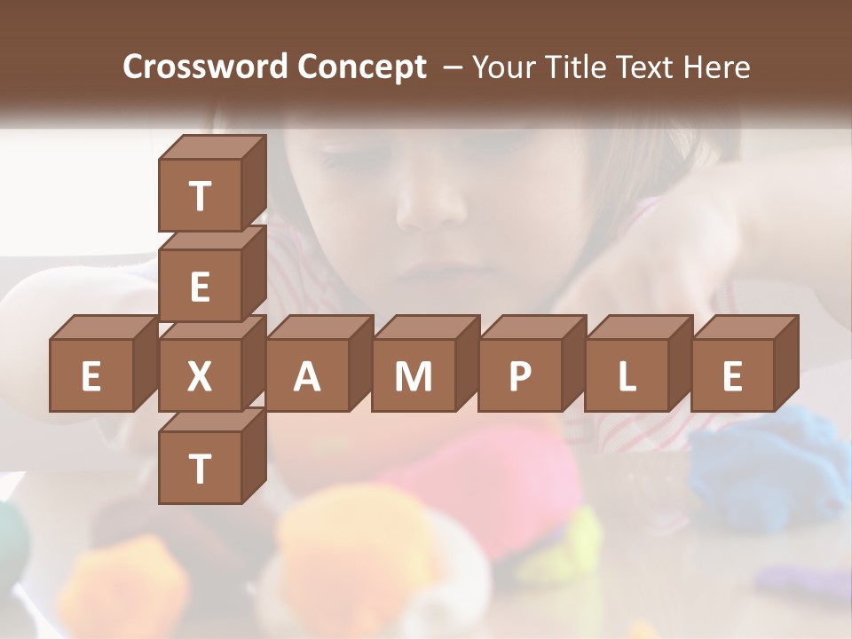 Toy Girl Childhood PowerPoint Template