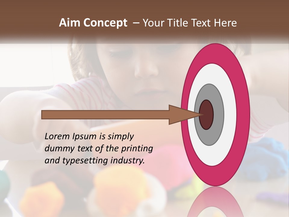 Toy Girl Childhood PowerPoint Template