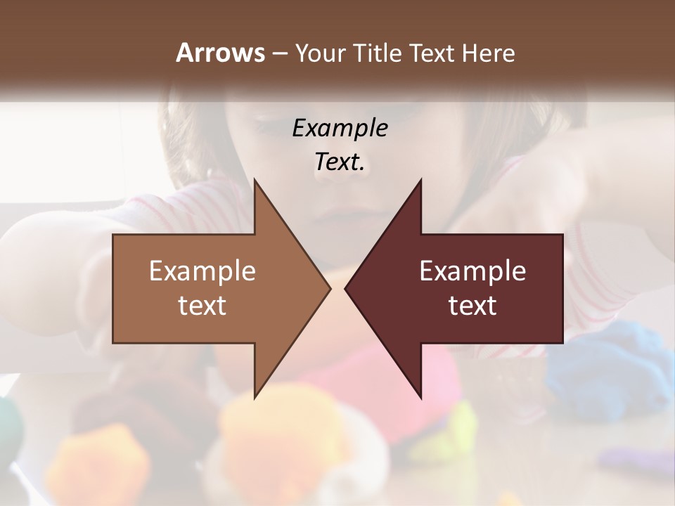 Toy Girl Childhood PowerPoint Template