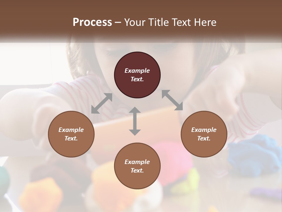 Toy Girl Childhood PowerPoint Template